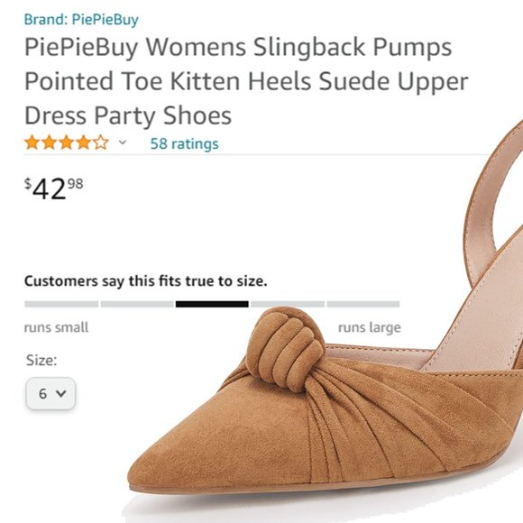 PIEPIEBUY Slingback Knot Top Pumps NEW IN BOX! - Picture 13 of 13